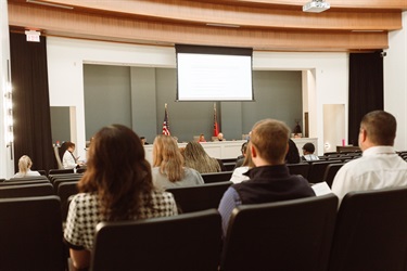 City Council meeting in Auditorium