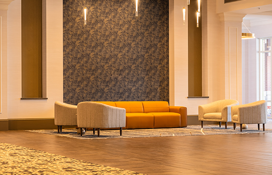 Newly renovated lobby